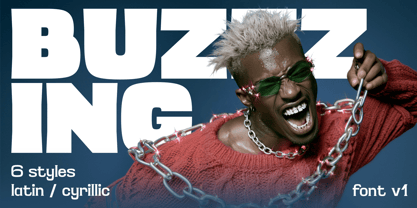 Buzzzing Font Poster 1