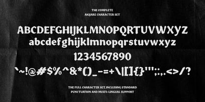 Akijare Font Poster 5