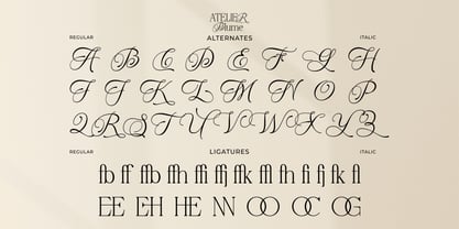 Atelier Blume Font Poster 13