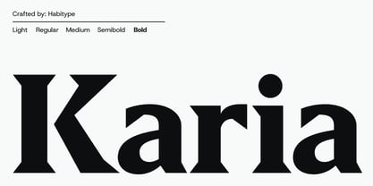 Karia Font Poster 1