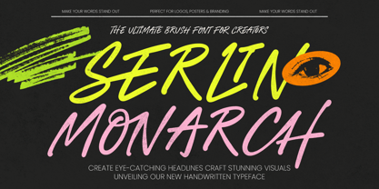 Serlin Monarch Font Poster 1