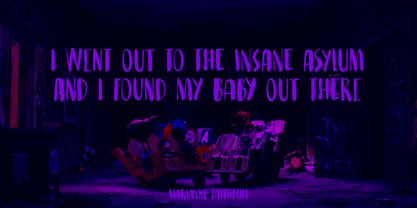 Midnight Asylum Pro Font Poster 3