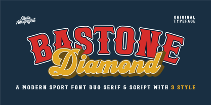 Bastone Diamond Font Poster 1