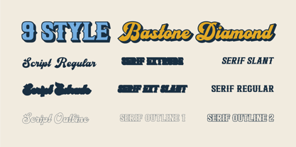 Bastone Diamond Font Poster 4