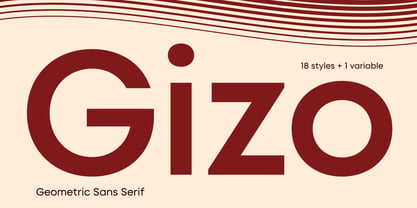 Gizo Font Poster 1