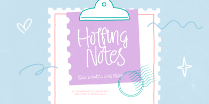 Holfing Notes Font Poster 1