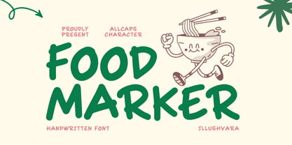 Food Marker Font Poster 1