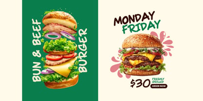 Food Marker Font Poster 8