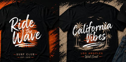 Sunset Brush Font Poster 5