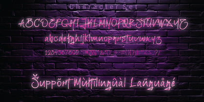 Neonray Font Poster 7