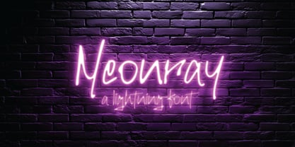 Neonray Font Poster 1