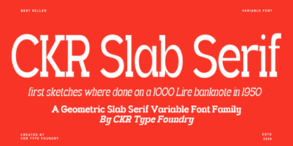 CKR Slab Font Poster 9