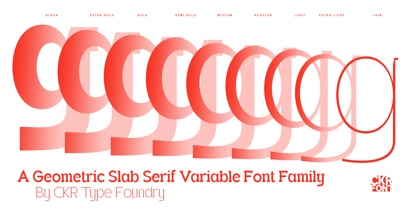 CKR Slab Font Poster 2