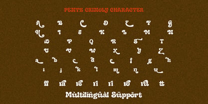 Pentz Crinoly Font Poster 10
