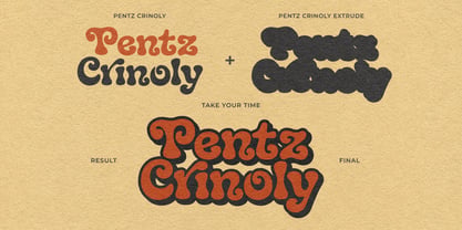 Pentz Crinoly Font Poster 11