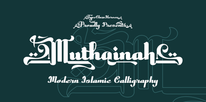 Muthainah Font Poster 1