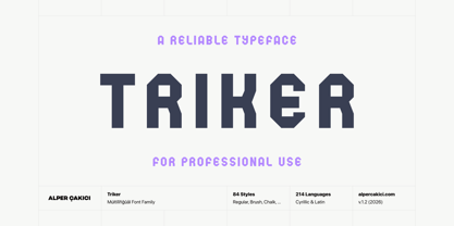 Triker Font Poster 1