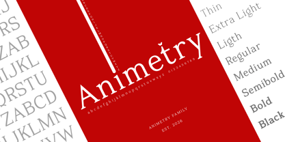 Animetry Font Poster 1