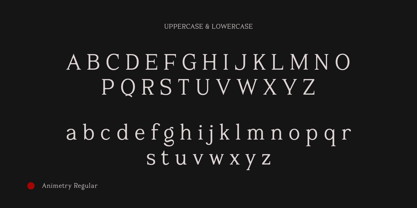 Animetry Font Poster 2