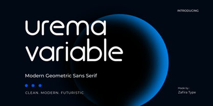 Urema Variable Font Poster 1