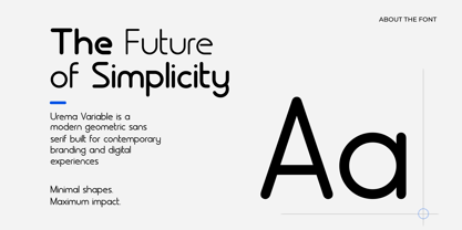 Urema Variable Font Poster 5