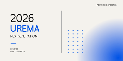 Urema Variable Font Poster 3