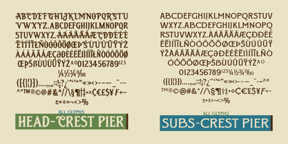 SFC Crest Pier Font Poster 7