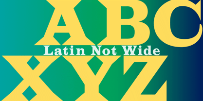 Latin CT Font Poster 13