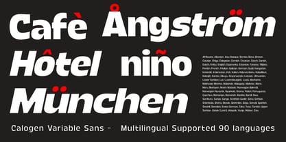 Calogen Font Poster 10