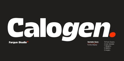 Calogen Font Poster 1