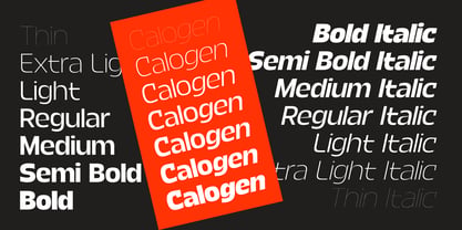 Calogen Font Poster 2