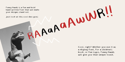 Funny Hands Font Poster 2
