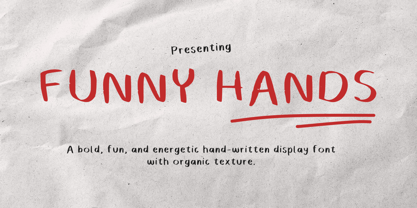 Funny Hands Font Poster 1