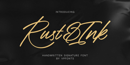 Rust and Ink Font Poster 1