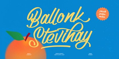 Ballonk Stevihay Font Poster 1