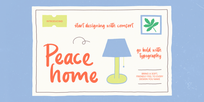 Peace Home Font Poster 1