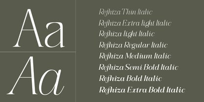 Refhiza Font Poster 5