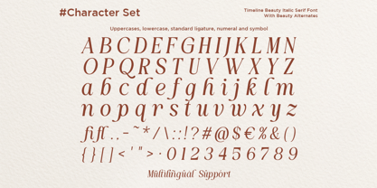 Timeline Font Poster 9