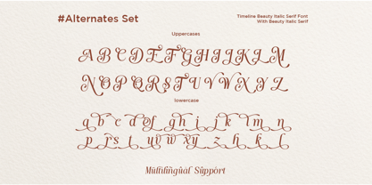 Timeline Font Poster 10