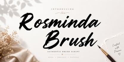 Rosminda Brush Font Poster 1