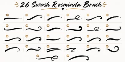 Rosminda Brush Font Poster 7