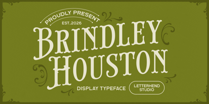 Brindley Houston Font Poster 1