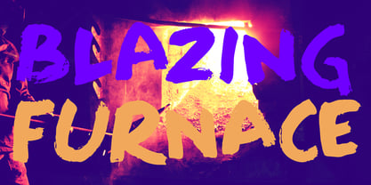 Blazing Furnace Pro Font Poster 3