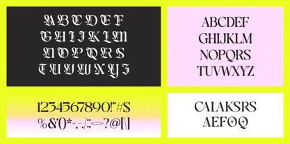 Bakszen Crown Font Poster 6