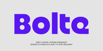 Bolte Variable Font Poster 1