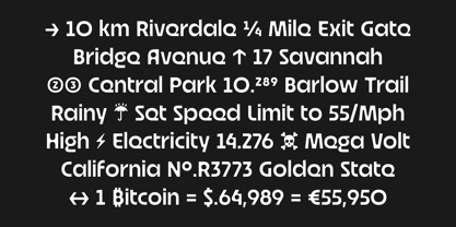 Bolte Variable Font Poster 11