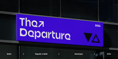 Bolte Variable Font Poster 8