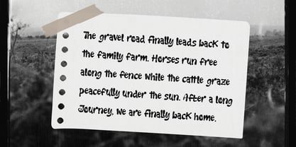 Faulty Scribble Font Poster 4