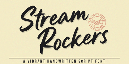 Stream Rockers Font Poster 1