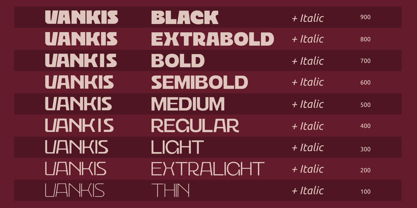 Vankis Font Poster 2
